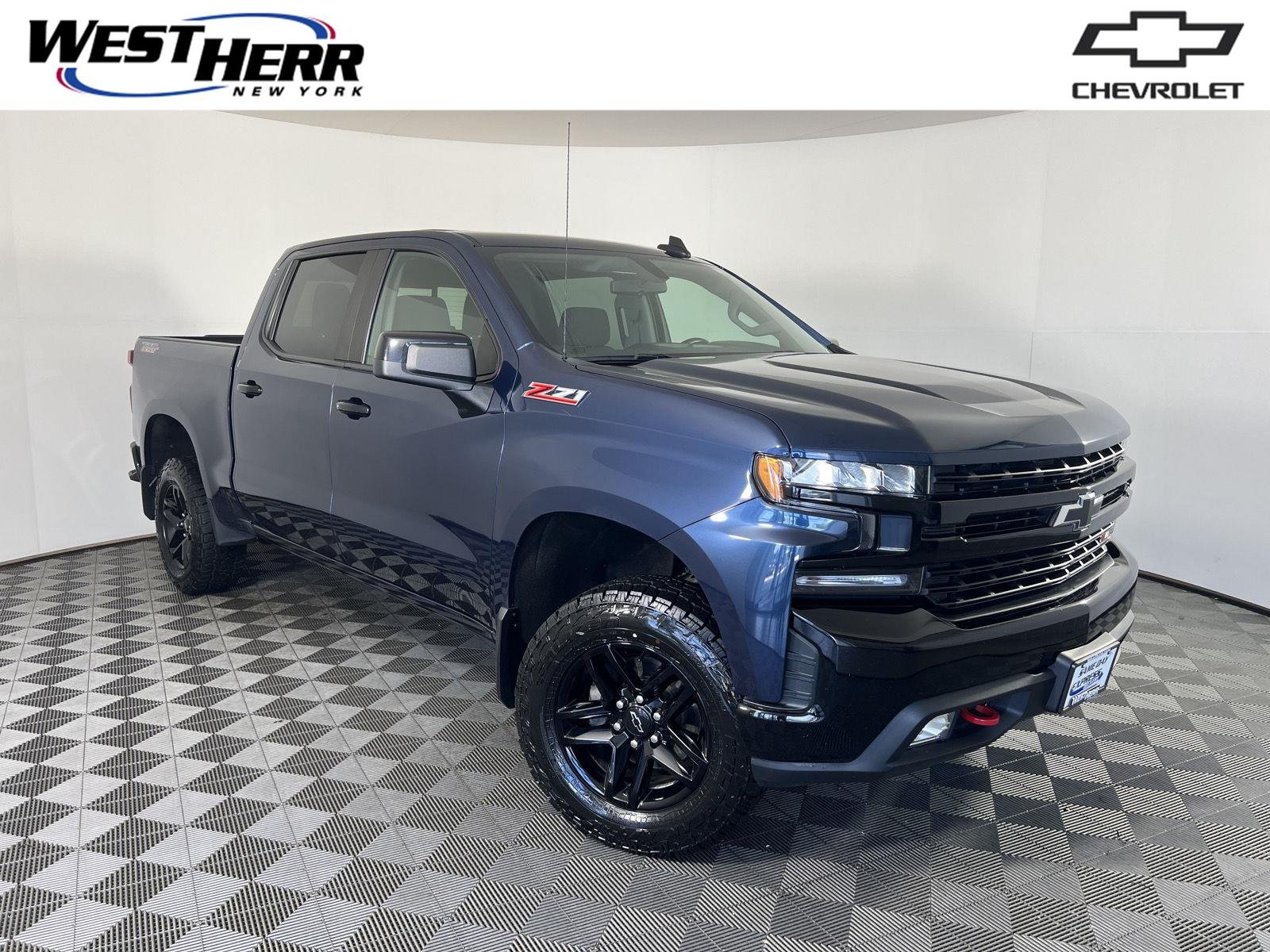 Used 2021 Northsky Blue Metallic Chevrolet LT Trail Boss image 1