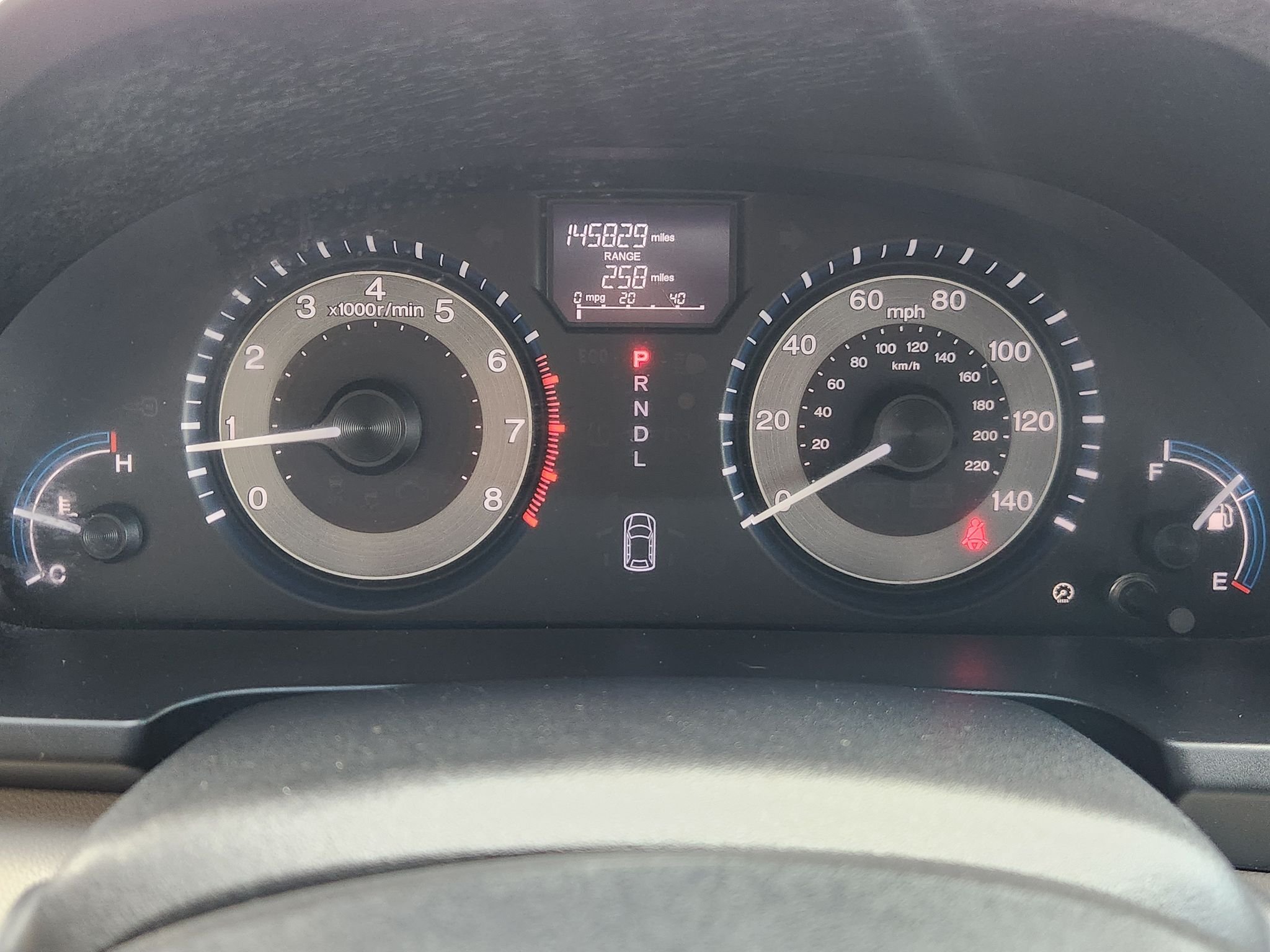 Used 2013 Dark Cherry Pearl Honda LX image 14