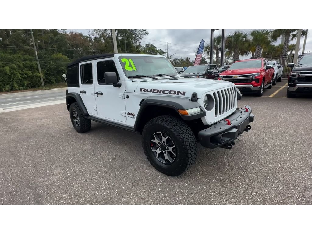 Used 2021 White Jeep Unlimited Rubicon image 8