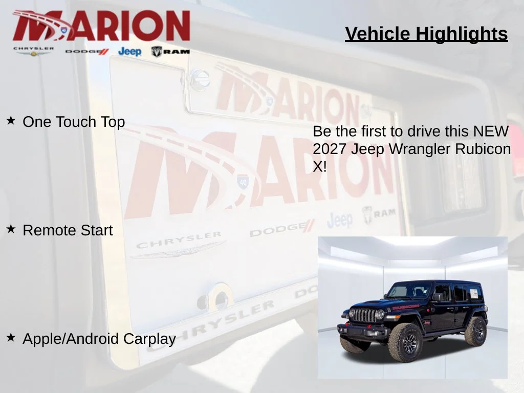 New 2027 Black Jeep Rubicon X image 5