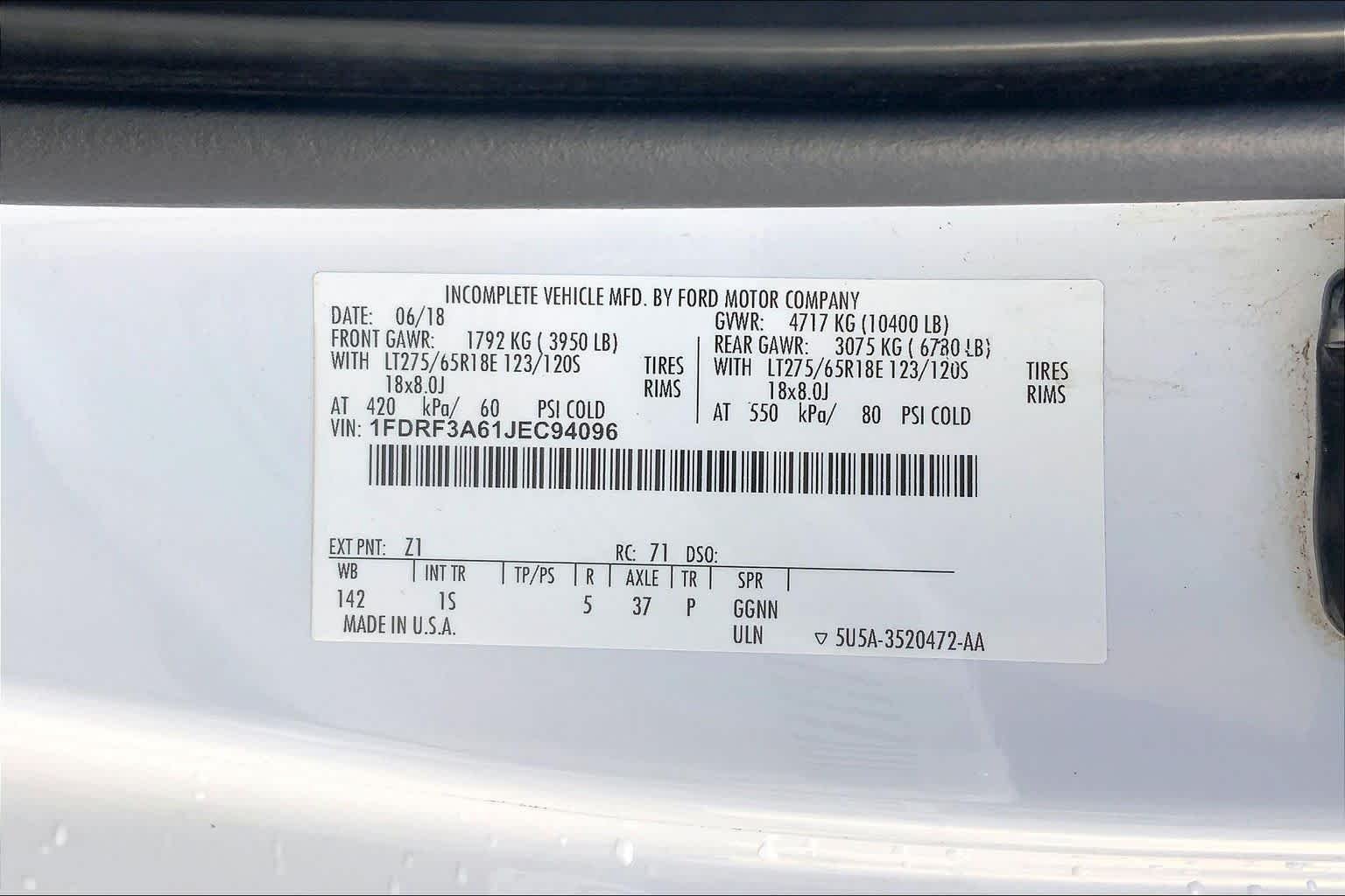 Used 2018 Oxford White Ford F-350 SRW Pickup XL image 32