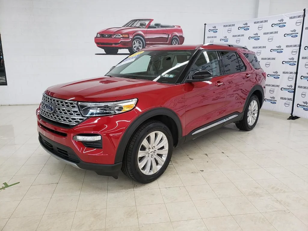 Certified Used 2023 Red Metallic Ford Limited image 3