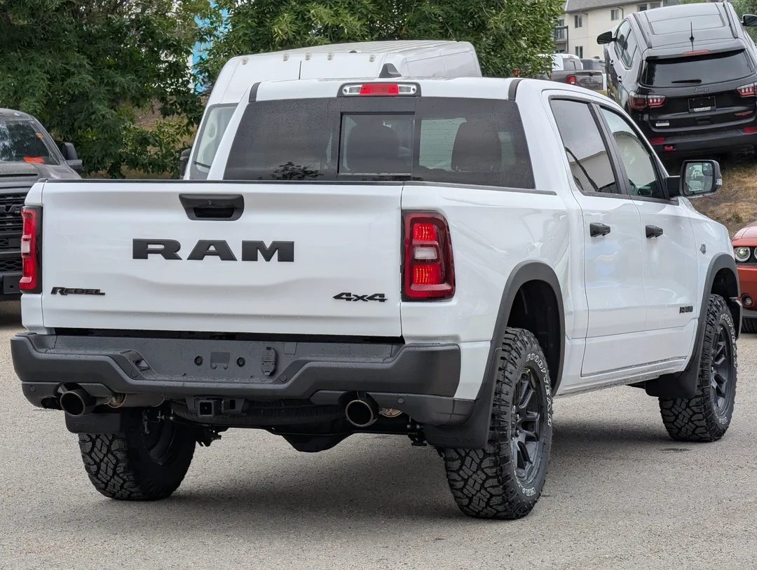 New 2026 White RAM Rebel - - 4x4 - 5.7L HEMI V8 - Rebel Level 1 Equip Grp & More! image 8