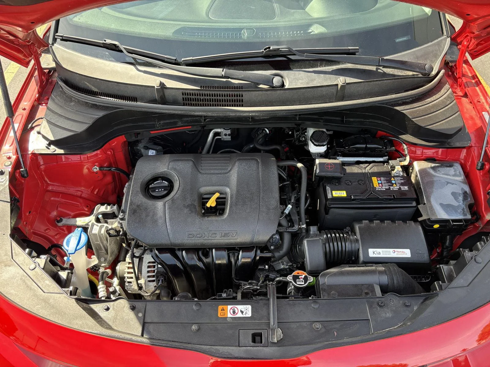 Used 2022 Inferno Red Kia LX image 24