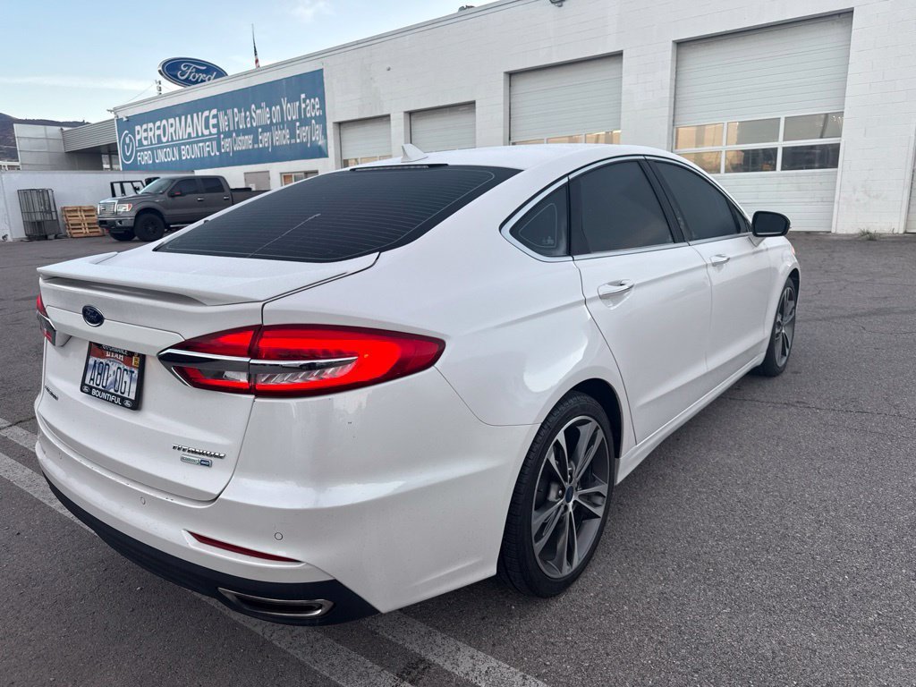 Used 2019 White Platinum Clearcoat Metallic Ford Titanium image 6