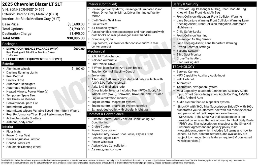 Used 2025 Gray Chevrolet LT image 12