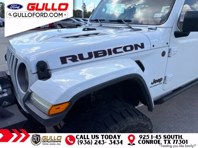 Used 2020 Bright White Clearcoat Jeep Rubicon image 2