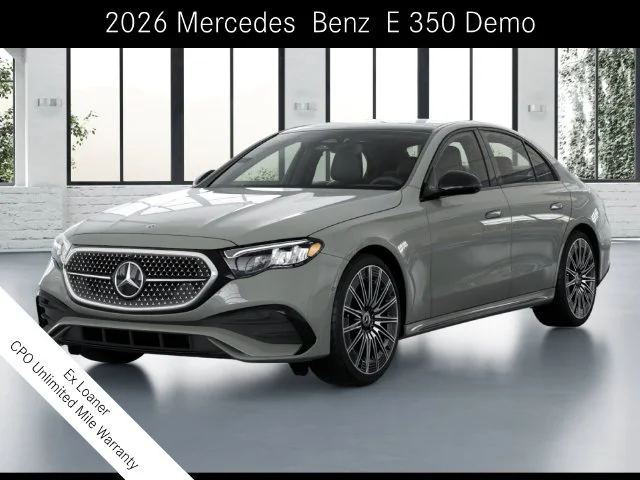 Certified Used 2026 MANUFAKTUR Alpine Gray Mercedes-Benz E 350 image 1