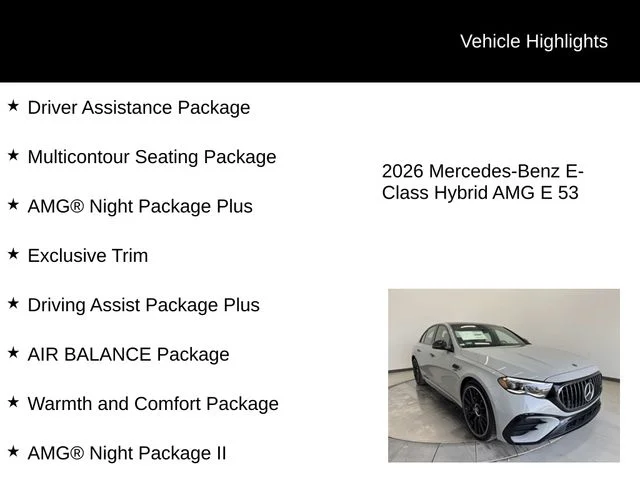 New 2026 MANUFAKTUR Alpine Gray Mercedes-Benz E 53 AMG® image 6