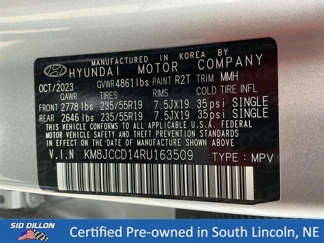 Used 2024 Shimmering Silver Hyundai SEL Convenience image 14