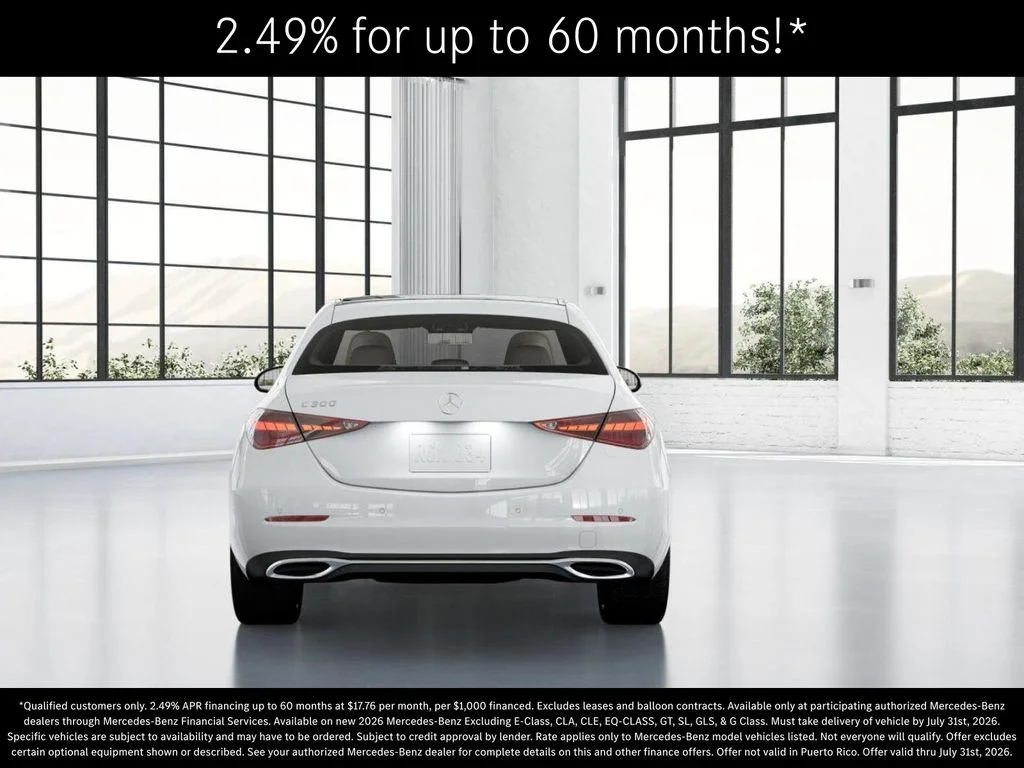 New 2026 Polar White Mercedes-Benz C 300 image 25