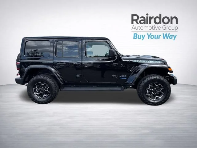 Used 2021 Black Clearcoat Jeep Unlimited Rubicon 4xe image 8