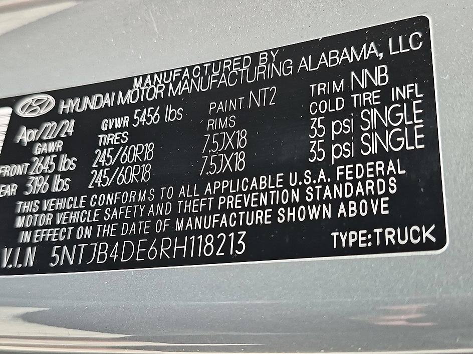 Used 2024 Hampton Gray Hyundai SEL image 36