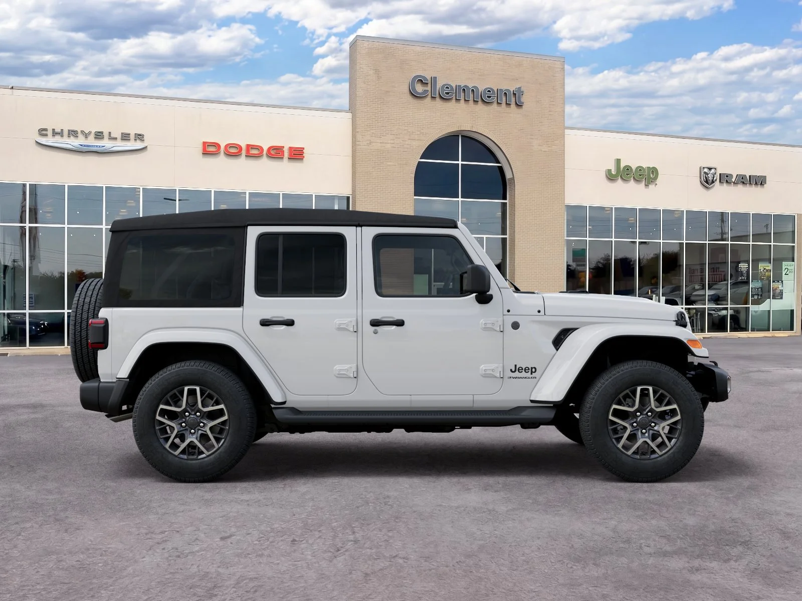 New 2026 Bright White Clear-Coat Exterior Paint Jeep Sahara image 50