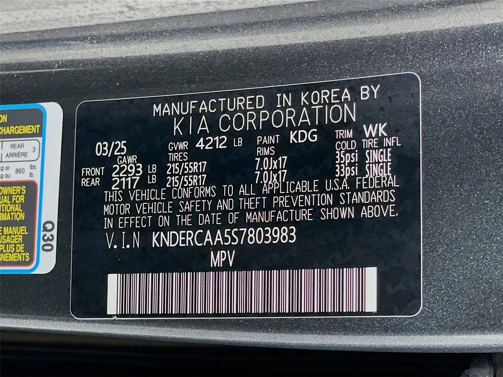 Used 2025 Gravity Gray Kia EX image 36