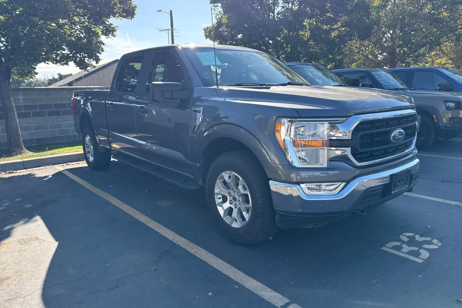 Used 2021 Carbonized Gray Metallic Ford XLT image 3