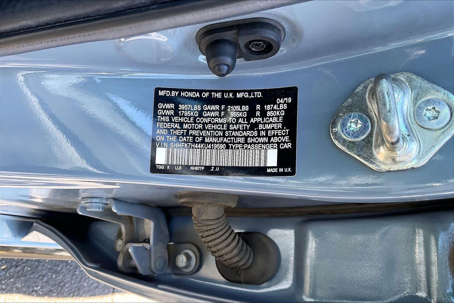 Used 2019 Sonic Gray Pearl Honda Sport image 34