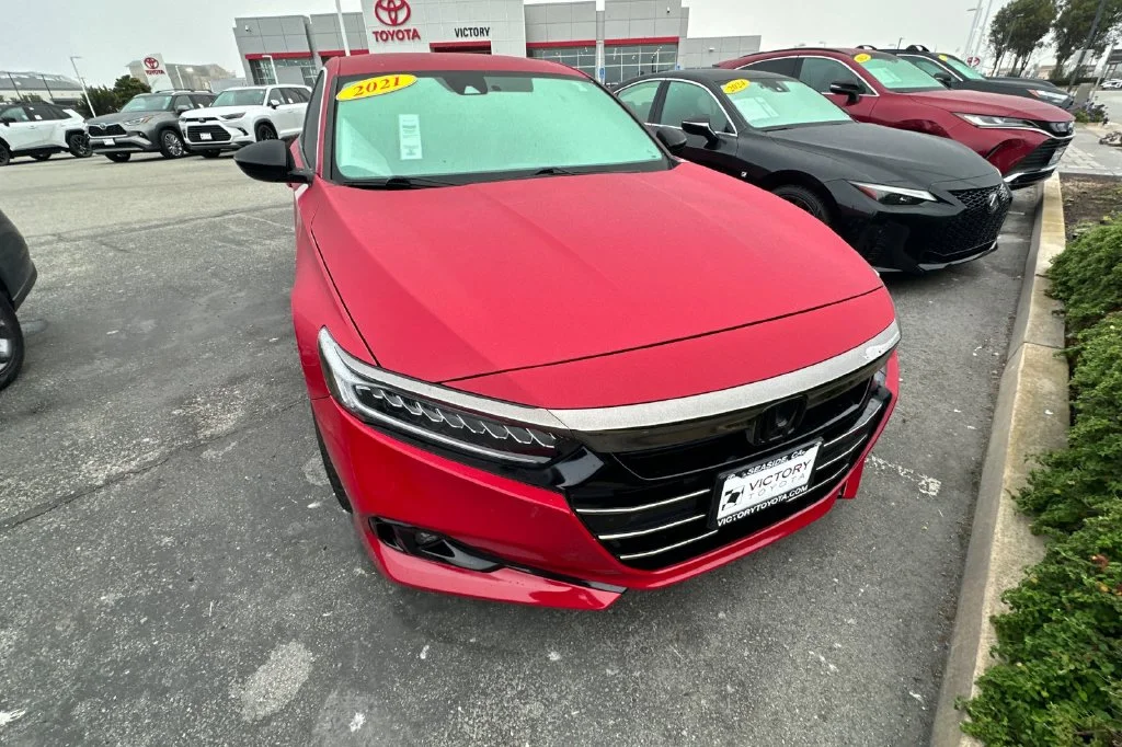 Used 2021 Radiant Red Metallic Honda Sport image 3