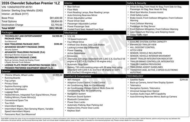 2026 Chevrolet Suburban Premier - Photo 13