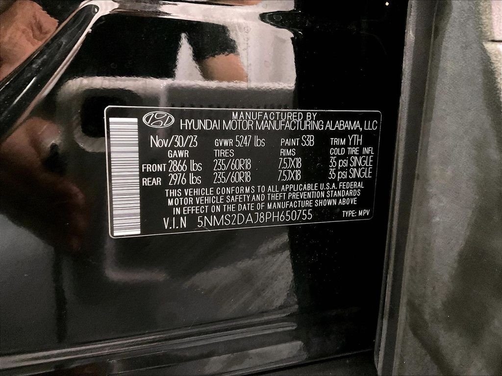 Used 2023 Twilight Black Hyundai SEL image 35