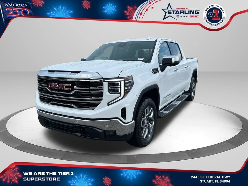 New 2026 Summit White GMC SLT image 1