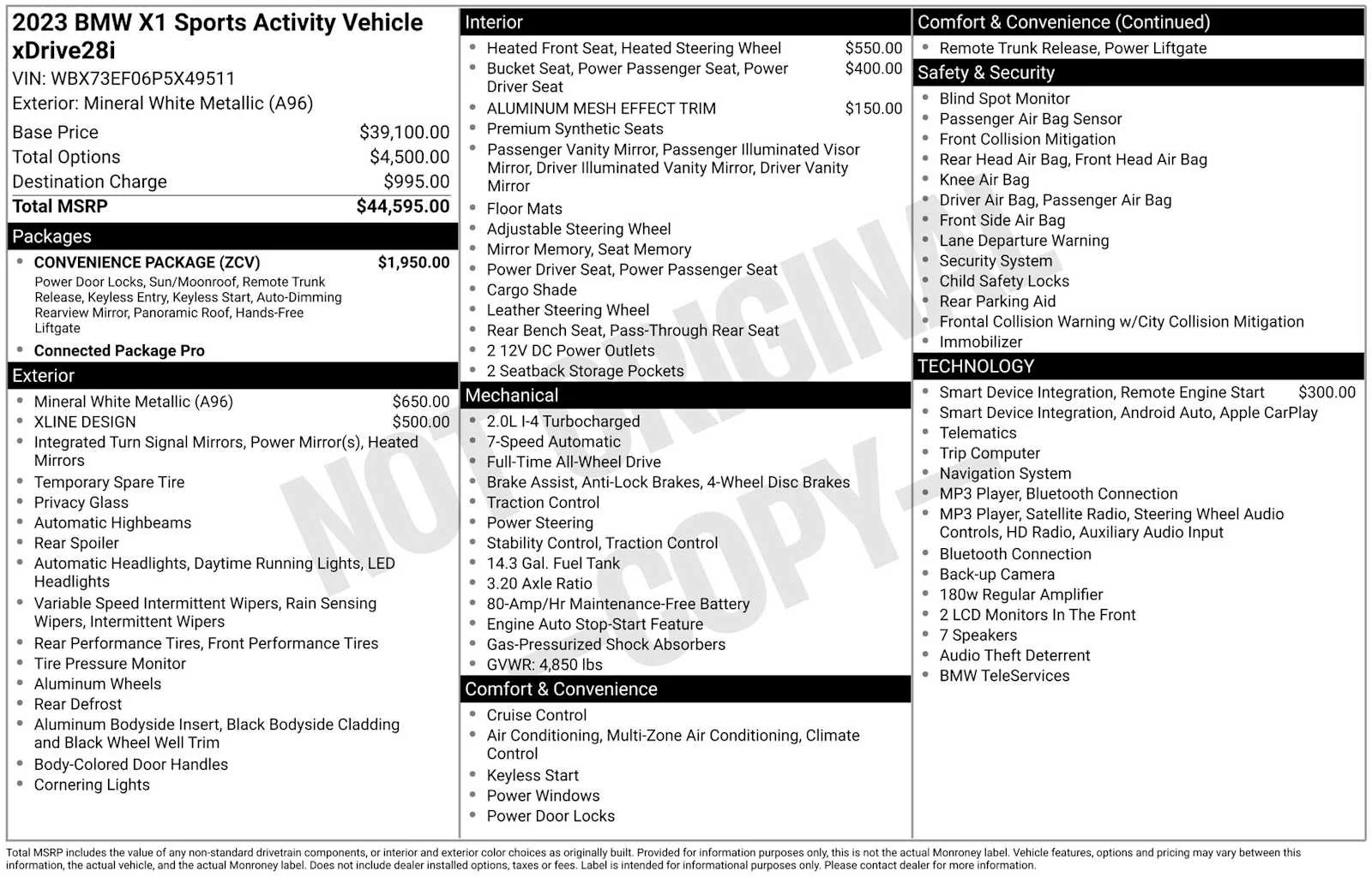 Certified Used 2023 Mineral White Metallic BMW xDrive28i image 24