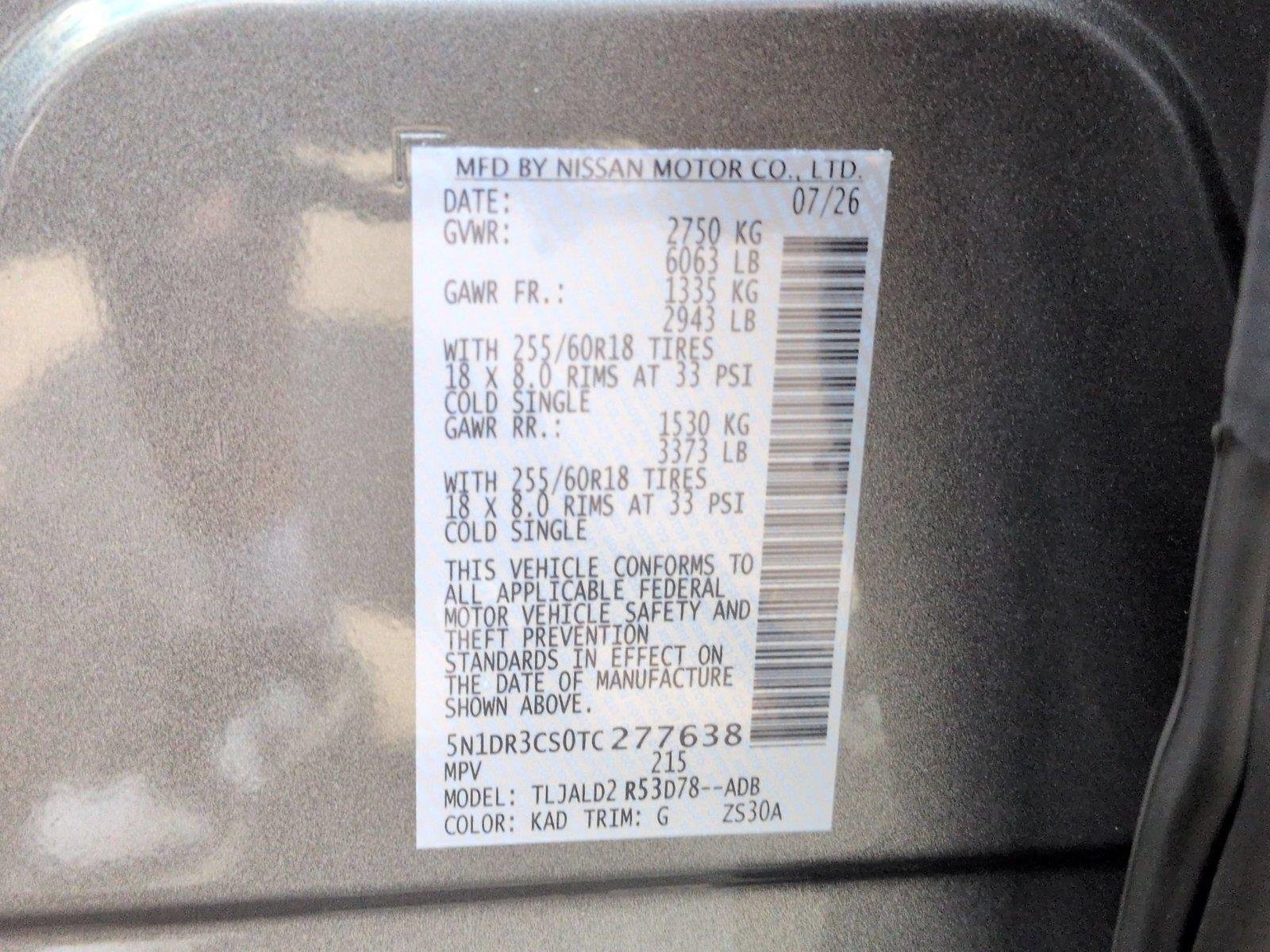New 2026 Gun Metallic Nissan SL image 41