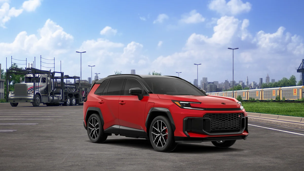 New 2026 Supersonic Red with Midnight Black Metallic roof Toyota GR SPORT image 15