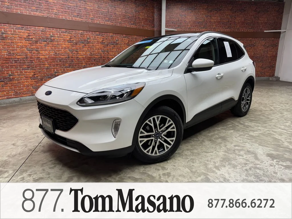 Certified Used 2020 White Metallic Ford SEL image 1