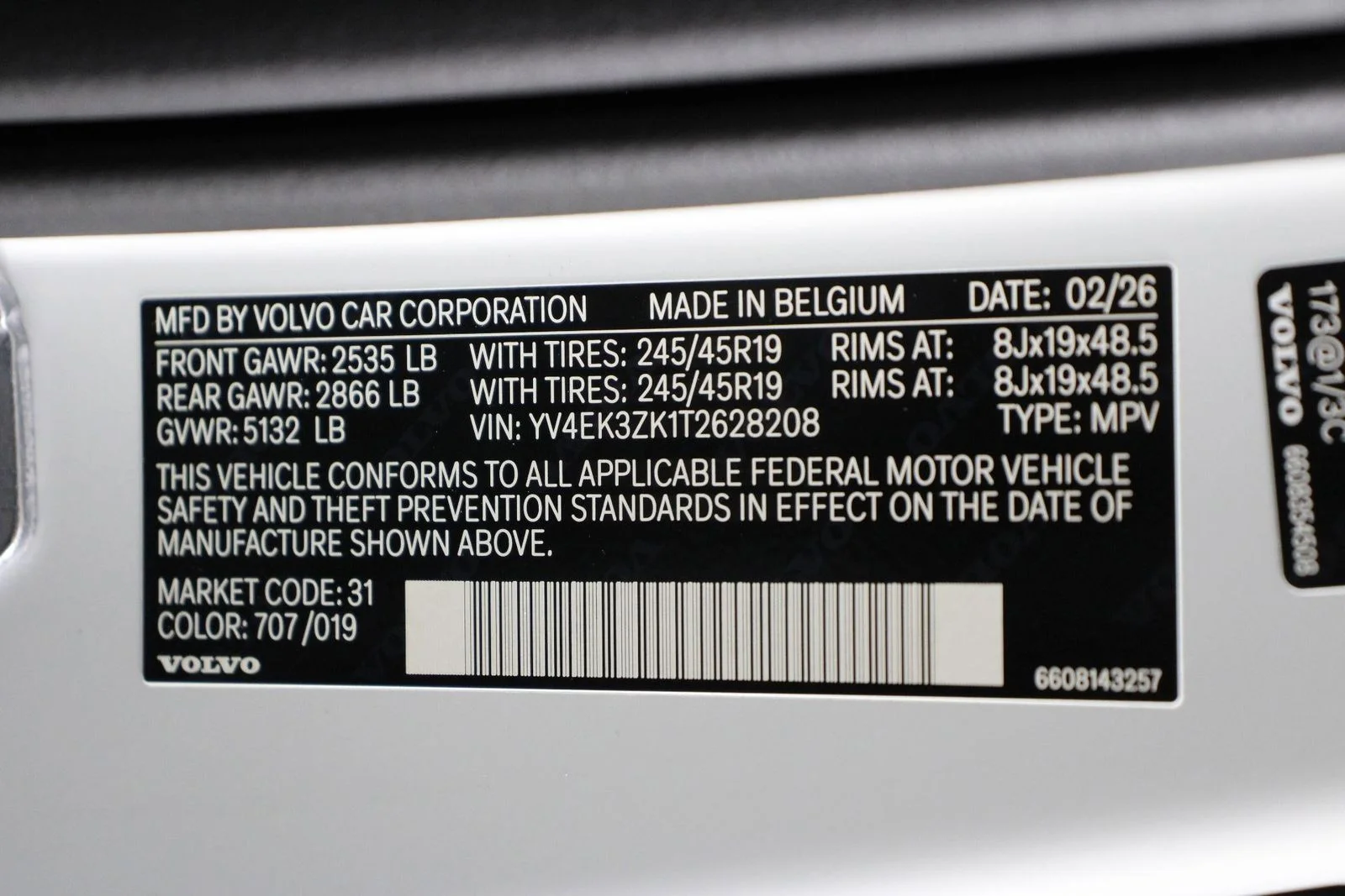 New 2026 White Volvo Twin Motor Performance Plus image 16