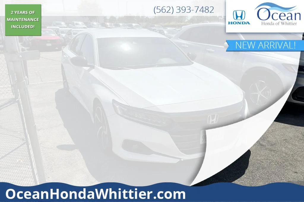 Certified Used 2022 Platinum White Pearl Honda Sport image 1