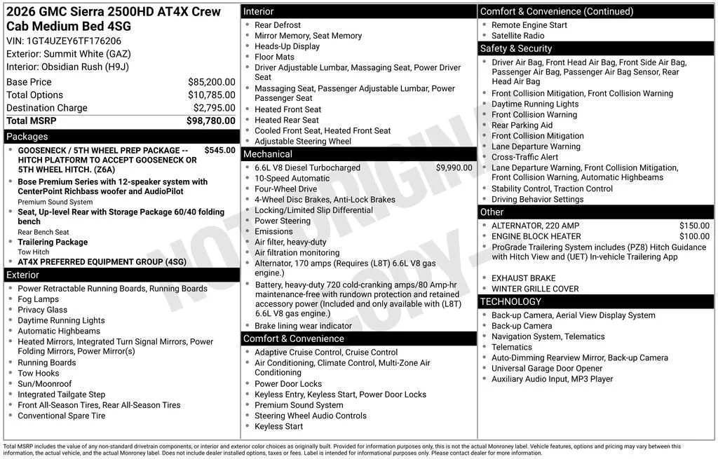 2026 GMC Sierra 2500HD AT4X - Photo 16