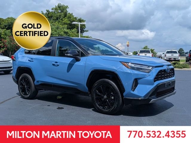 Certified Used 2022 Blue Toyota XSE image 2