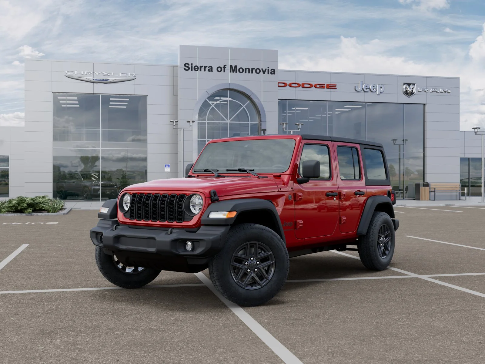 New 2026 Firecracker Red Clear-Coat Exterior Paint Jeep Sport S image 27