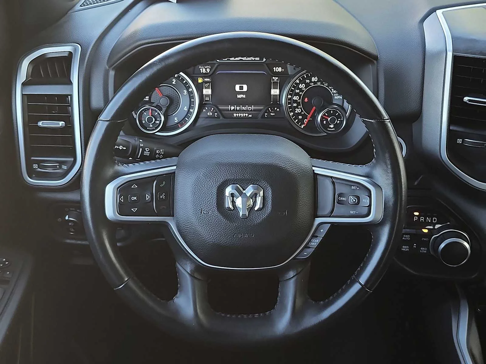 Used 2023 Diamond Black Crystal Pearlcoat Ram Big Horn image 19