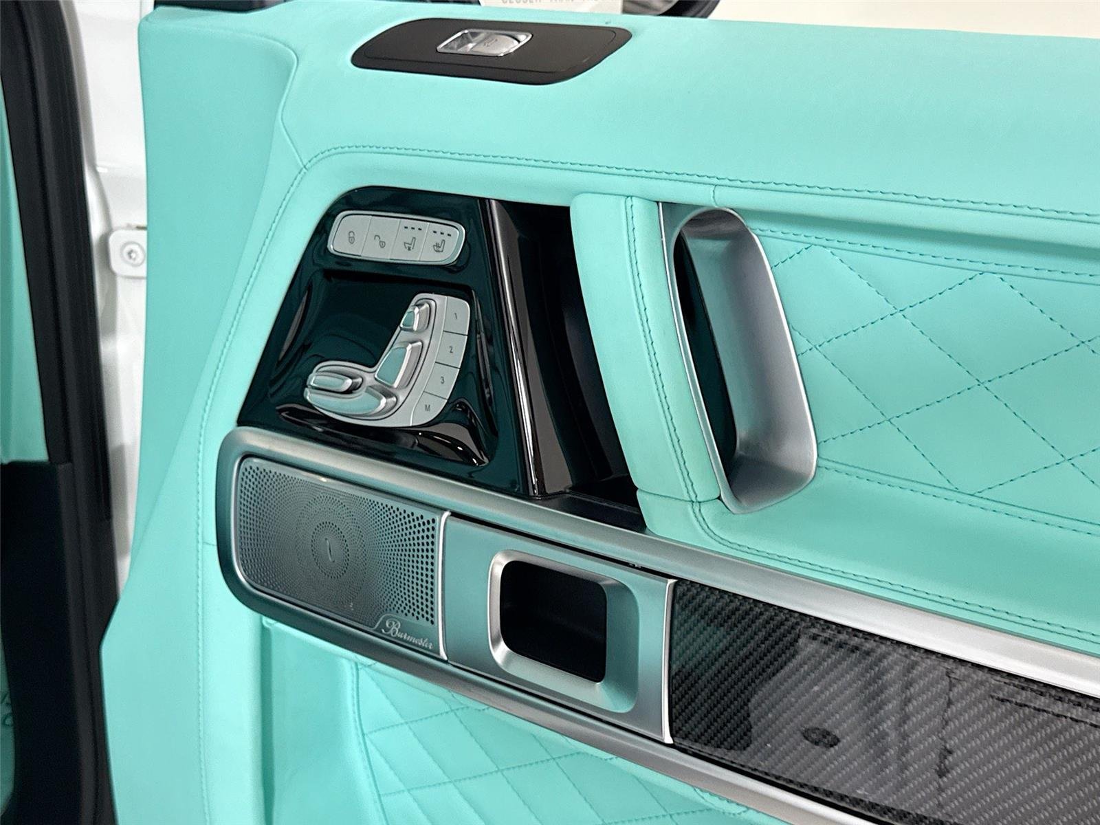 Used 2024 Polar White Mercedes-Benz AMG® G 63  Brabus Custom Widebody / Custom Tiffany Interior image 33