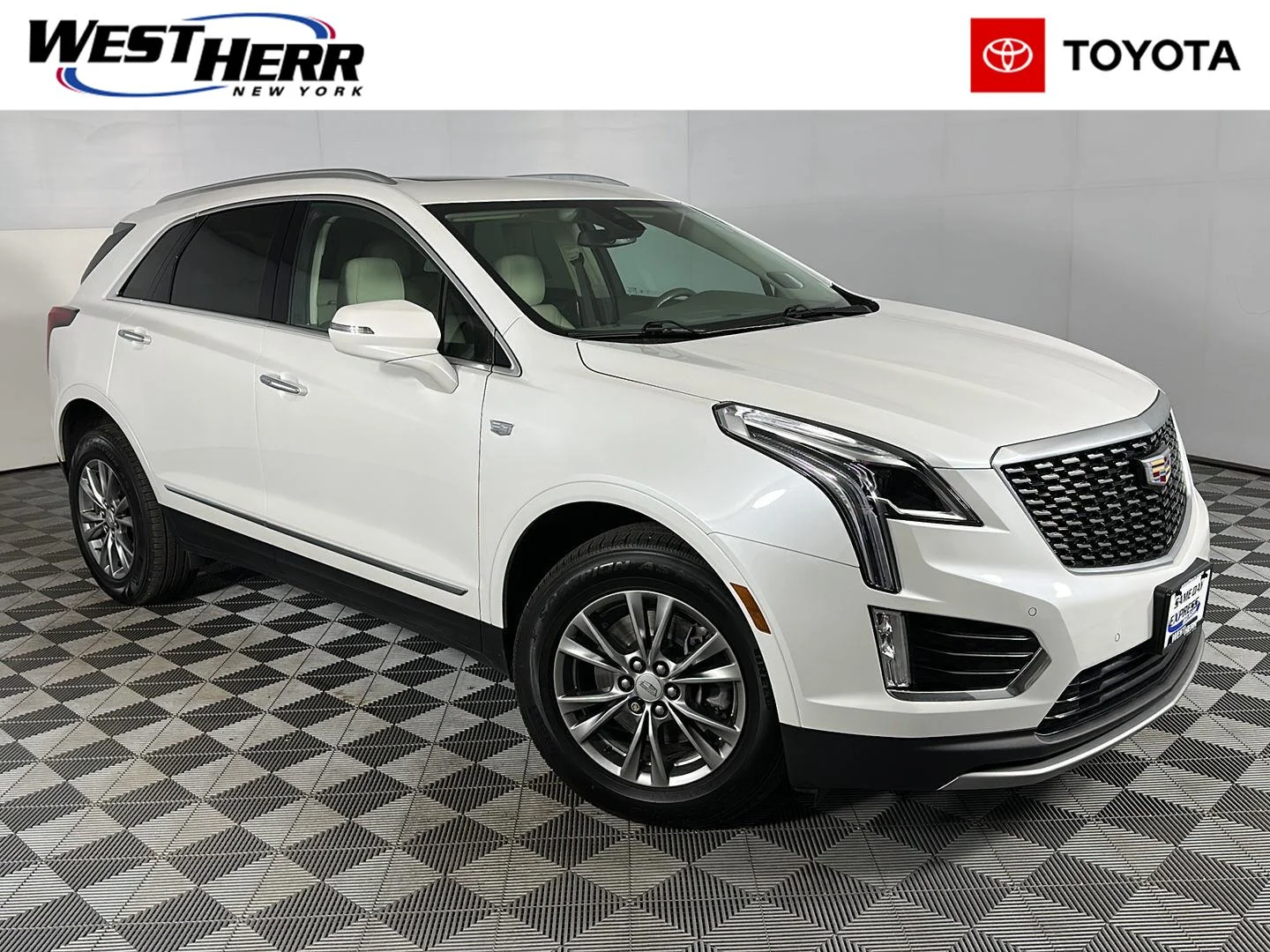 Used 2023 Crystal White Tricoat Cadillac AWD Premium Luxury image 1