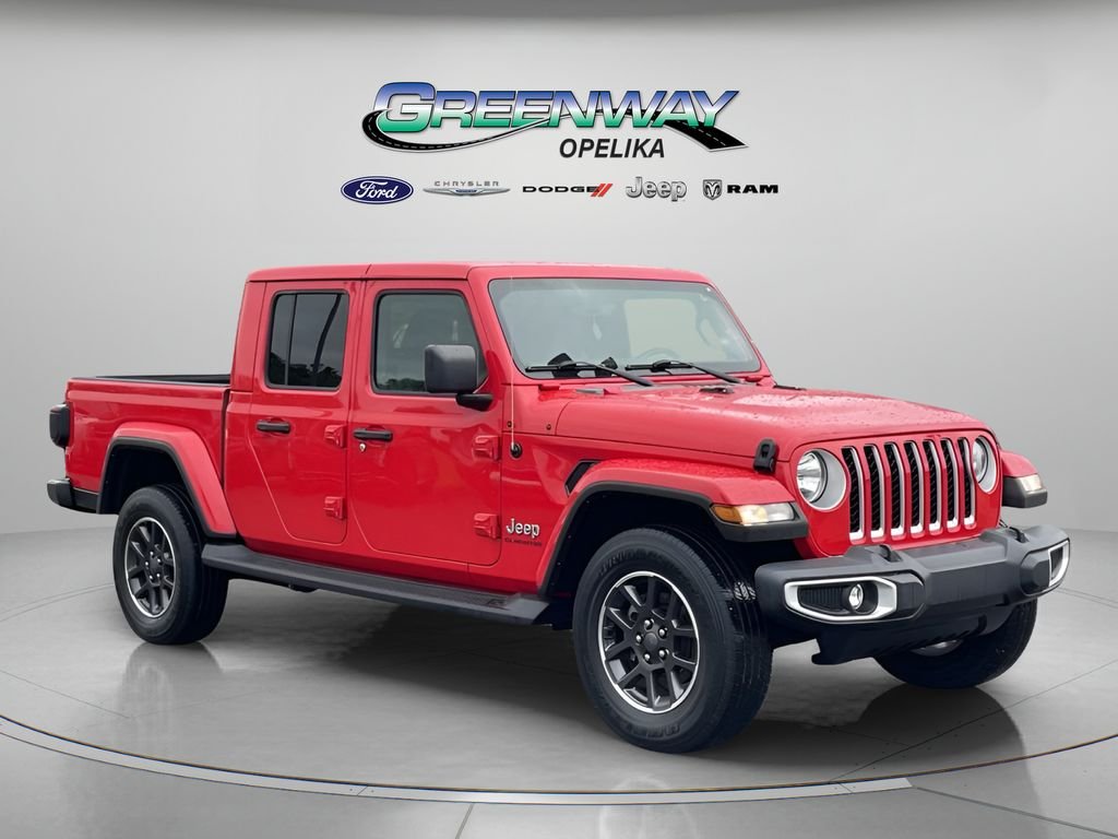 Used 2021 Red Jeep Overland image 1