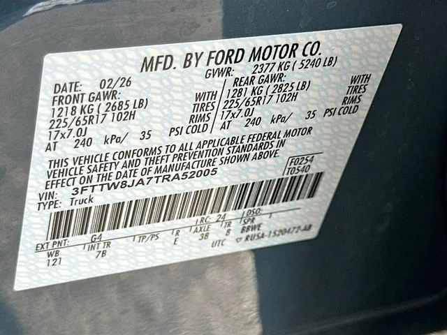 New 2026 Azure Gray Metallic Ford XLT image 19