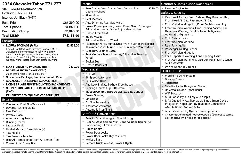 Used 2024 Black Chevrolet Z71 image 29