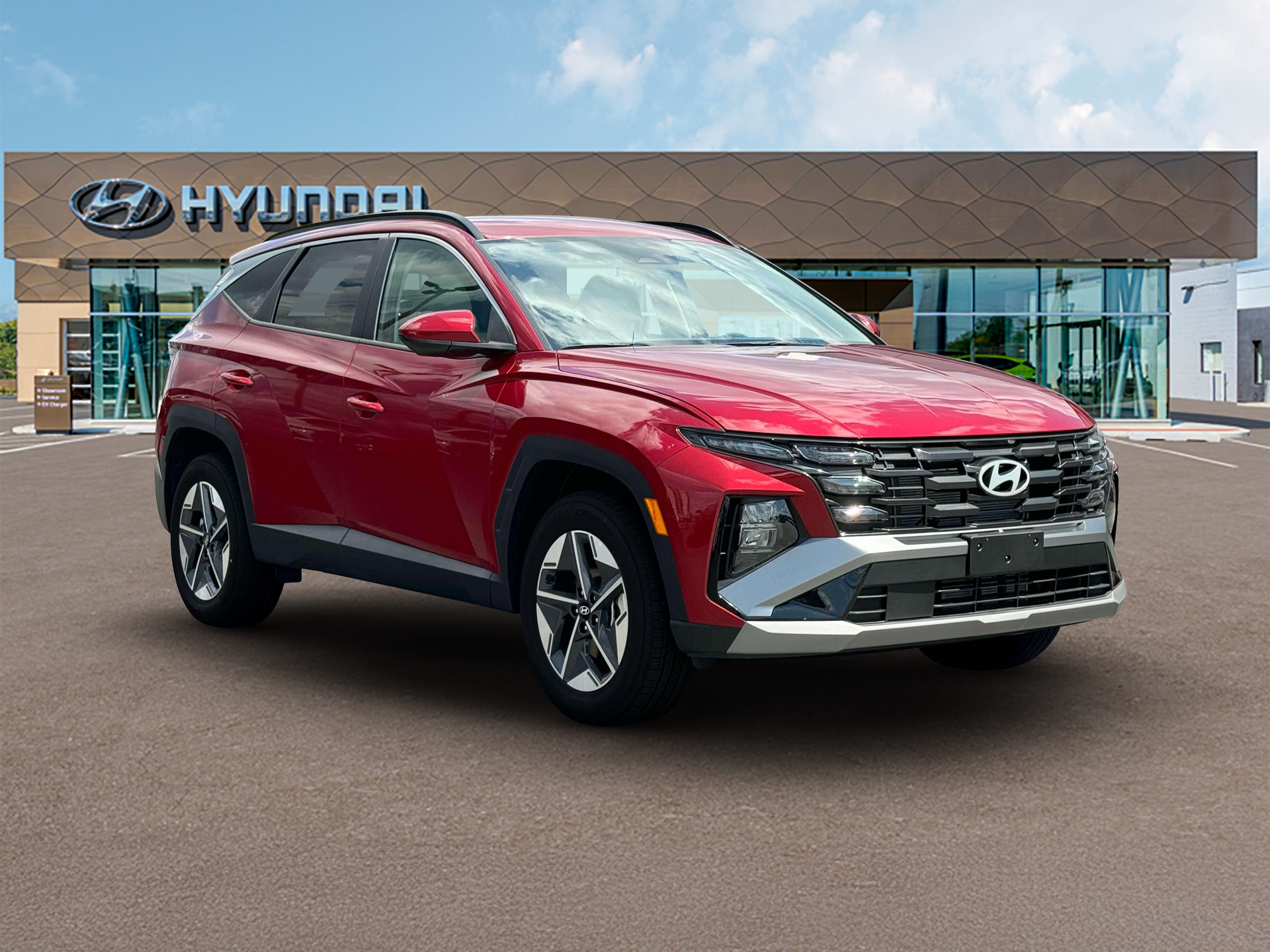 New 2025 Red Hyundai SEL AWD image 11