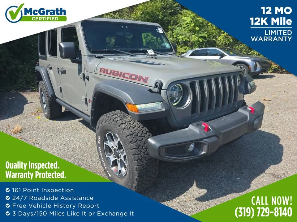 Used 2022 Gray Jeep Unlimited Rubicon image 1