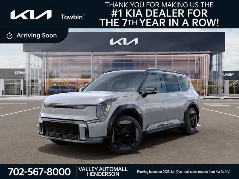 Wolf Gray / Black Roof 2026 Kia EV9 SUV / Crossover All-Wheel Drive