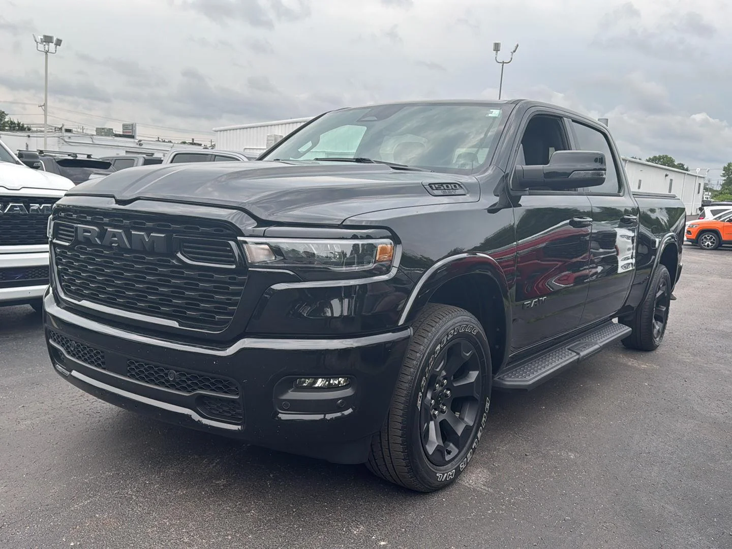 Used 2025 Diamond Black Crystal Pearlcoat Ram Big Horn image 9