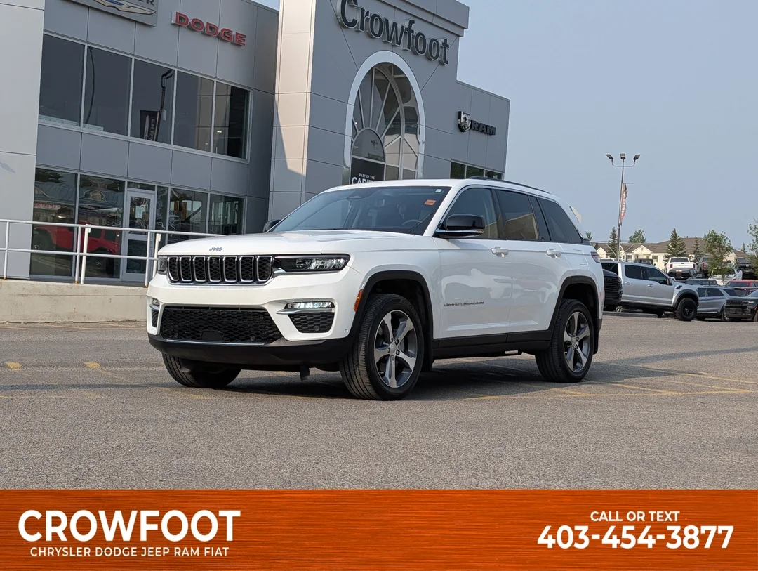 Certified Used 2023 White Jeep Limited - - 4x4 - Luxury Tech II - Command View Sunroof - Passenger Display & More! image 1