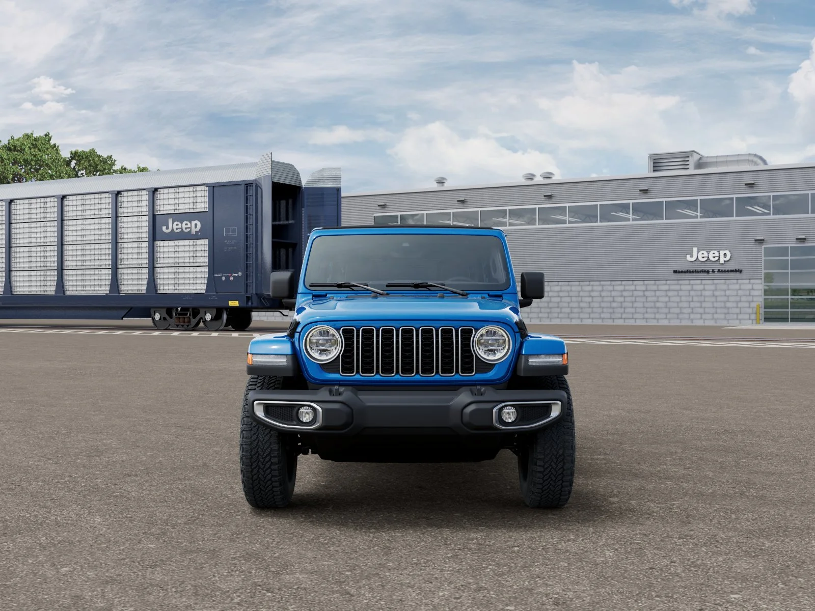 New 2027 Hydro Blue Pearl-Coat Paint Jeep Sahara image 6