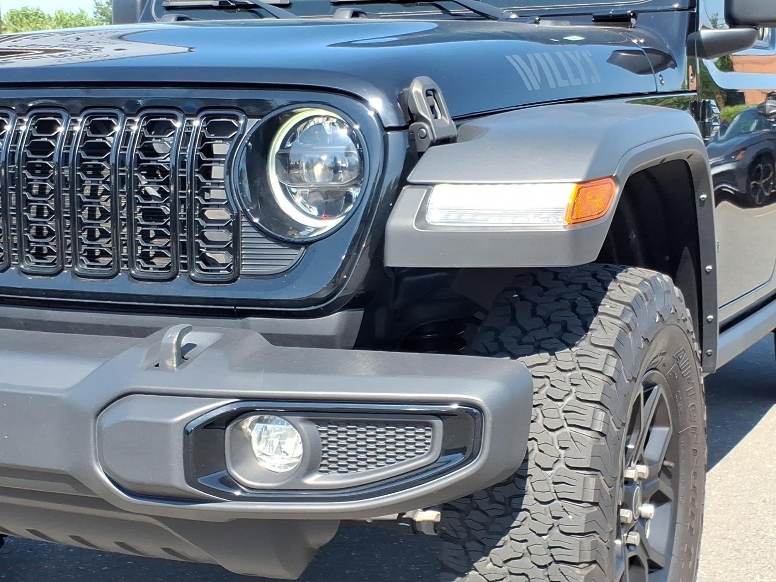 Used 2024 Black Clearcoat Jeep Willys image 16