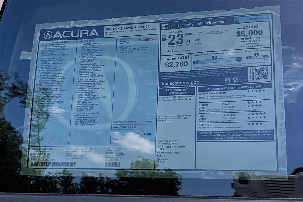 New 2026 Silver Acura Advance Package image 22