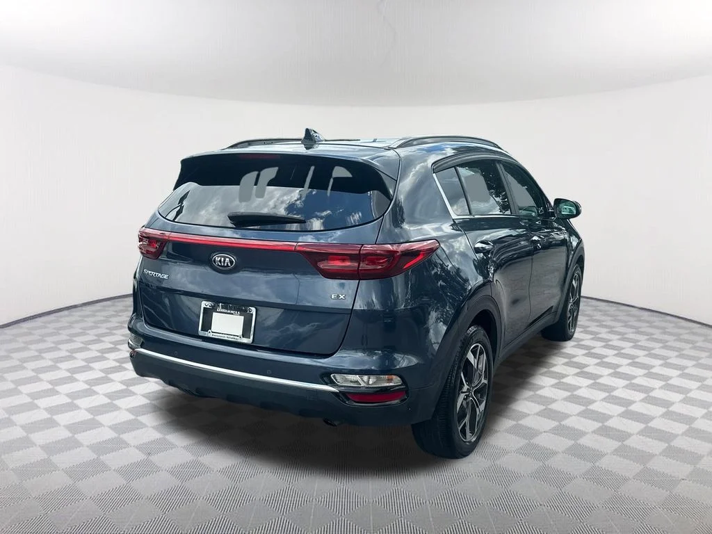 Used 2021 Blue Kia EX image 5