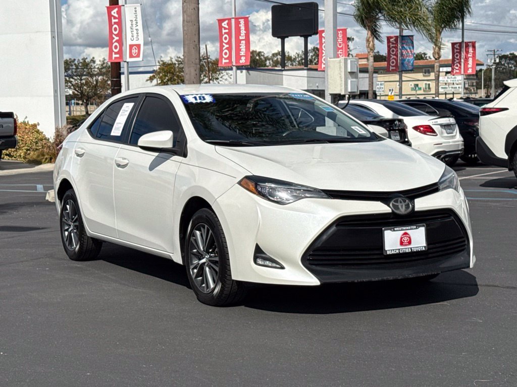 Used 2018 Toyota Corolla LE with VIN 5YFBURHE6JP759759 for sale in Westminster, CA
